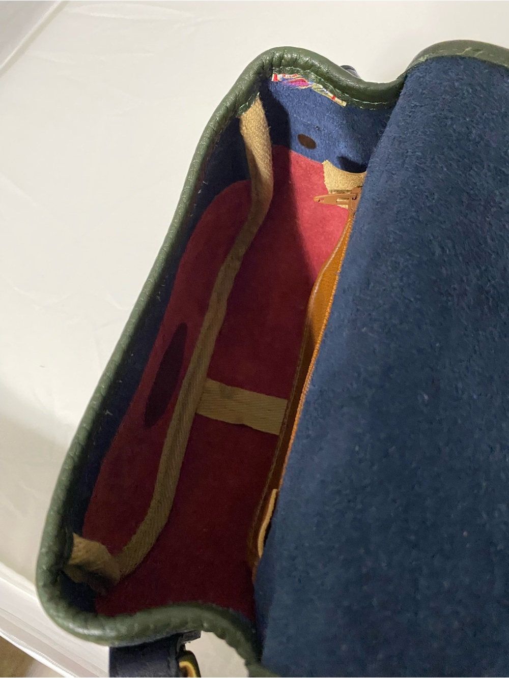 Vintage Dooney & Bourke Teton Essex Crossbody Saddle Bag AWL Leather - Picture 14 of 16
